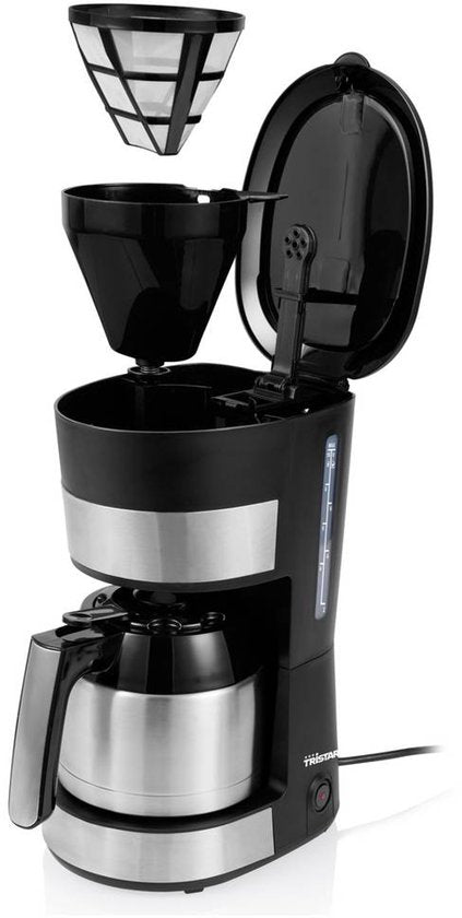 Cafetière à filtre Tristar 900W - CM-1283 - 1 L, 10 tasses - Adaptée au camping - Thermos