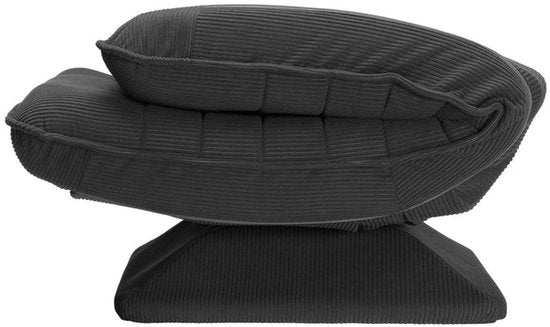 Fauteuil relax / Recliner Corsica - Velours côtelé - Gris foncé