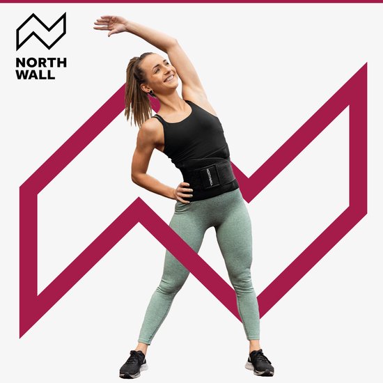 Orthèse lombaire Northwall - Correcteur de dos contre les douleurs lombaires - Soutien du dos - Noir - Taille S