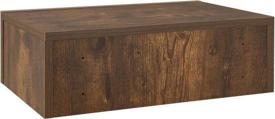 Table de nuit flottante - Couleur bois - Tiroir inclus - Lot de 2