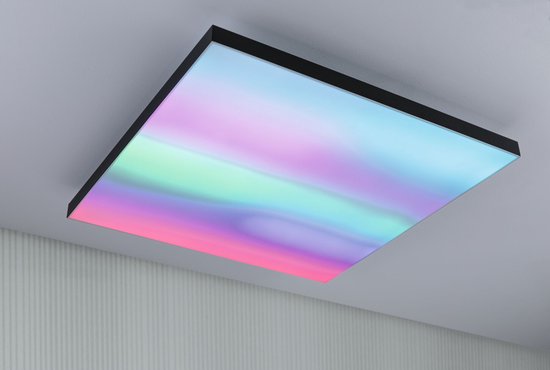 Panneau LED Loria Rainbow dynamicRGBW angular 595x595mm 31W 2820lm RGB+ Black dimmable