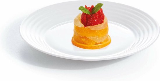 Service de vaisselle Luminarc 1700 White Glass 18 Pièces