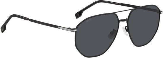 HUGO BOSS Lunettes de soleil BOSS 1612/F/SK 124 MAT BLACK SILVER 61/15/145 MEN