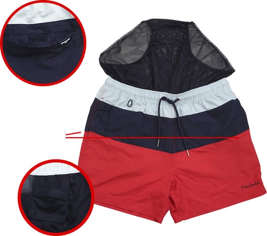 Short de bain bloqué pour homme - Pierre Cardin - Taille XXL - Multi couleur