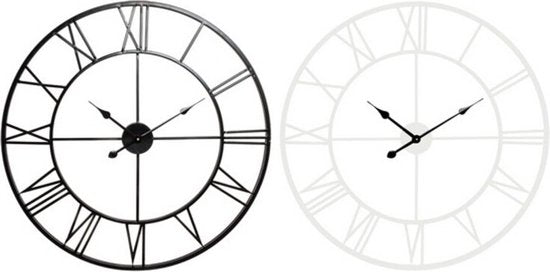 Horloge murale DKD Home Decor Metal (2 pièces) (40 x 3 cm)