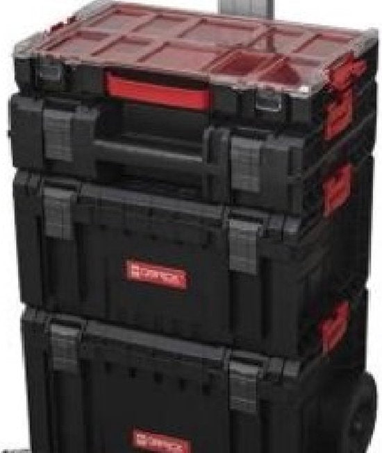 Boîte à outils - QBRICK System PRO Set 5v1 - Chariot et organisateur - 39x45x78.5 Cm - Blanc et noir