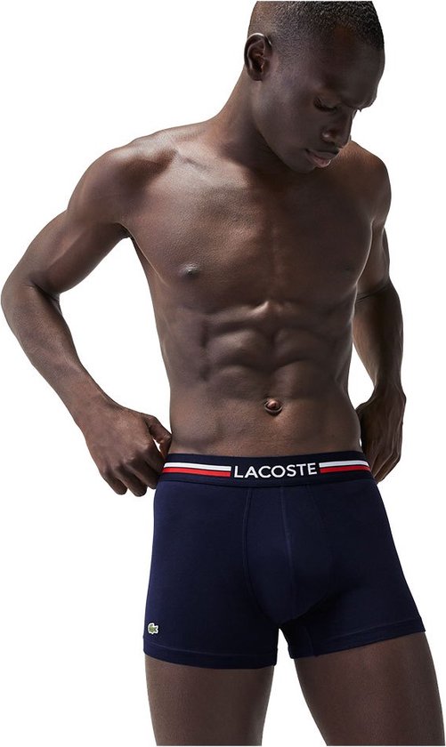 Lot de 3 shorts Lacoste Homme - Bleu marine/blanc/rouge - Taille L