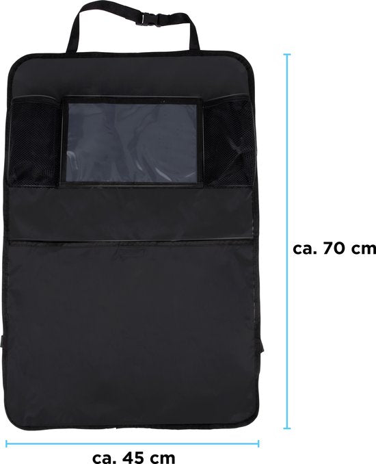 All Ride Car seat organizer - Organiseur de voiture - Porte-tablette - Noir