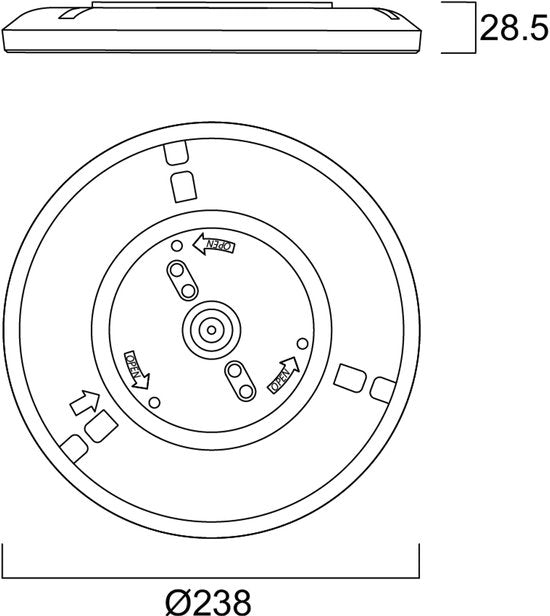 Plafonnier sylvania 3000k Step-DIM 1150LM 238mm