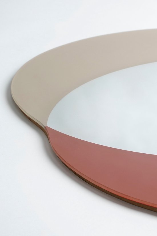 Mica Decorations Miroir mural Avilo - L58 x l45 cm - Rouge foncé