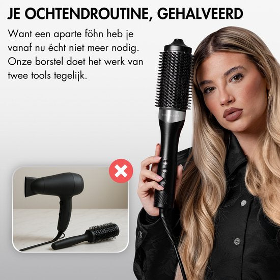 Sansbeauté® Wet-2-Dry Hairdryer Brush - Multistyler - Airstyler - Hairbrush - Curling Brush - Hairbrush - Styling Brush - Heat Brush - Volume and Curls - Rotating Cable