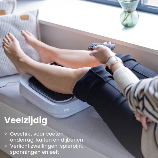 Nexxt Appareil de massage des jambes et des pieds pour la maison avec 20 vitesses - Coussin de massage Shiatsu pour la relaxation - Mode automatique et manuel - 30W