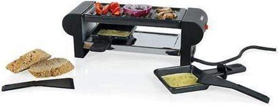 Boska Raclette Mini 110V - pour fondre et griller - 2 personnes - Noir