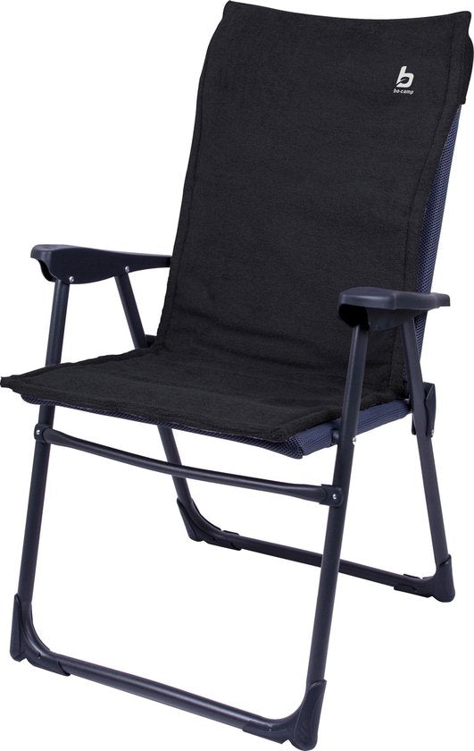 Bo-Camp - Housse de chaise S - Universelle - Tissu éponge rembourré - Anthracite