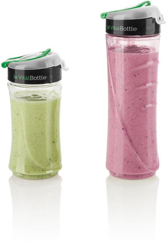 Mixeur ETA avec 3 bouteilles en Tritan - 2 x 0,6 litres et 1 x 0,4 litres - Fonction Pulse - 19 000 tr/min - 350W - Argent