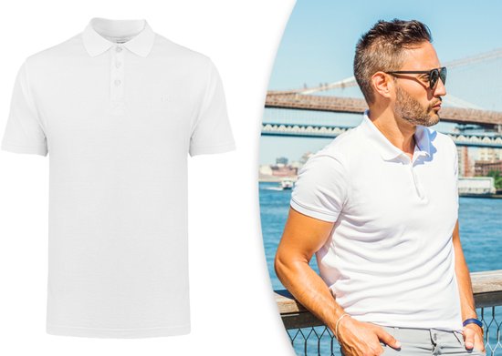 Milanoro - Polo élégant pour homme - bleu roi - M