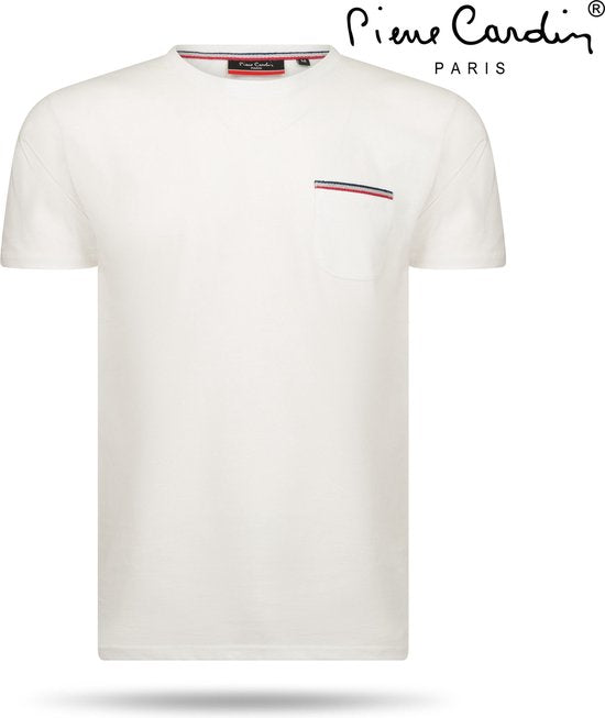Pierre Cardin - T-shirt Homme - Col rond - Blanc