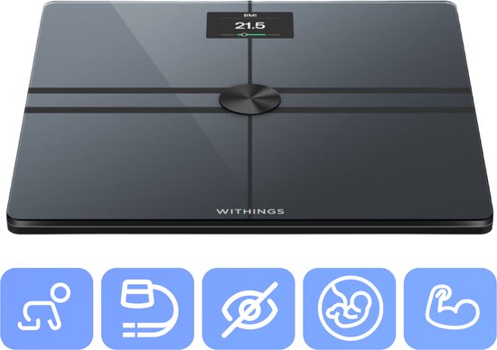 Withings Body Comp - Black - Balance intelligente - Analyse du corps entier