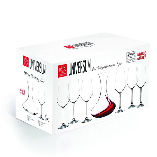 RCR Carafe Universe avec 6 verres - ON = OP