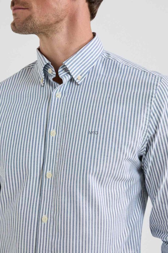 McGregor Shirt Oxford Great Stripe Mm999 6001 03 2100 Navy Hommes Taille - XL