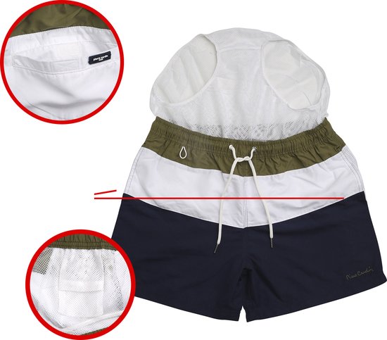 Pierre Cardin - Short de bain bloqué pour homme - Multi - Taille M