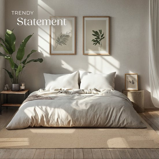 tectake® Tapis tressé - Style bohème - Tapis en jute pour l'intérieur - Durable, facile d'entretien, indéformable et anti-allergique - Tapis vintage - Tailles div. - 160x230 cm