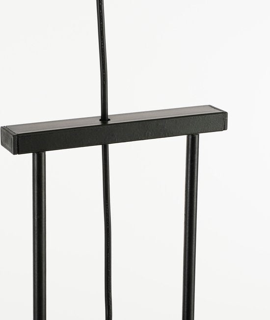 Mica Decorations Lampe pendante Pego - H55 x Ø50 cm - Lin - Noir