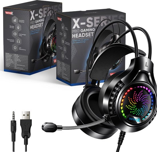 Casque de jeu VERTREX avec microphone - PC, PS5, PS4, Xbox, Nintendo Switch - son surround 7.1