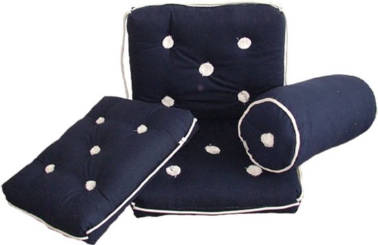 Protecq Oreiller de bateau Kapok - Marine - Triple