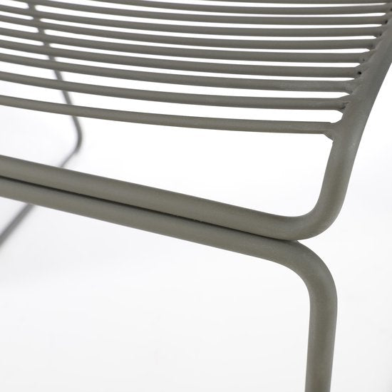 Mica Decorations Tabouret de bar Bueno pour extérieur - L53 x L55 x H108 cm - Gris