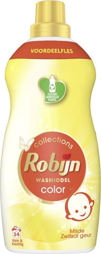 Robijn Klein & Krachtig Collections Color Zwitsal Détergent liquide 34 lavages