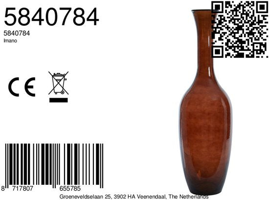 Light & Living - Vase IMANO - Ø30x100cm - Brun