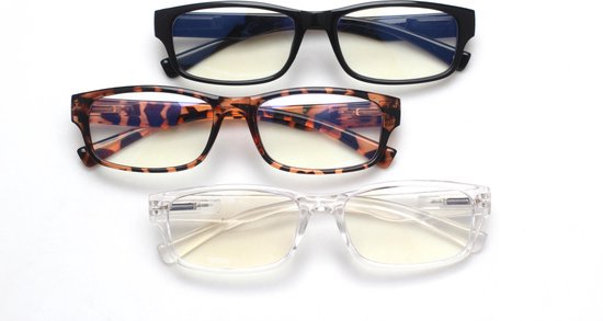 LC Eyewear Lunettes d'ordinateur - Lunettes à lumière bleue sans force - Lunettes à lumière bleue - Lunettes d'affichage - Unisexe - Léopard - Design