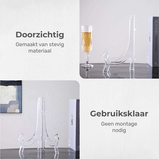 Luft - Porte-affiches - Présentoir - Transparent - Support - Enseignes décoratives - Livres - Cintre - Enseignes - Support - Meuble de cuisine