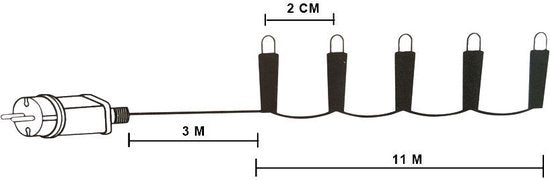 Nampook lumières pour sapin de Noël - 18 mètres - 240 LED blanc chaud - Extérieur