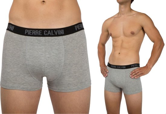 Pierre Calvini - Caleçons Hommes - Sous-vêtements Hommes - 12 Pièces - Taille L - Couleurs classiques - Caleçons Short Pipe