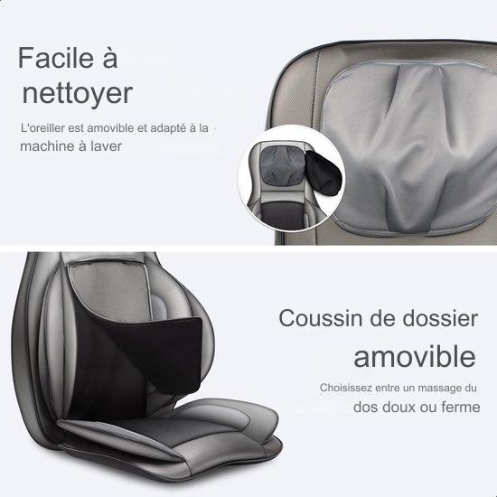 Fauteuil de massage Shiatsu - Lifeproducts - Chauffage infra-rouge - Vibration - Compression d'air - noir