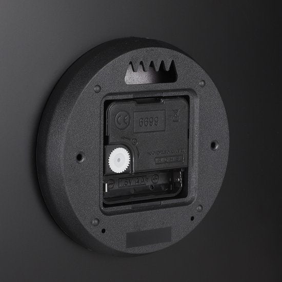 Mica Decorations Horloge murale Brixen - Ø36 cm - Aluminium - Noir