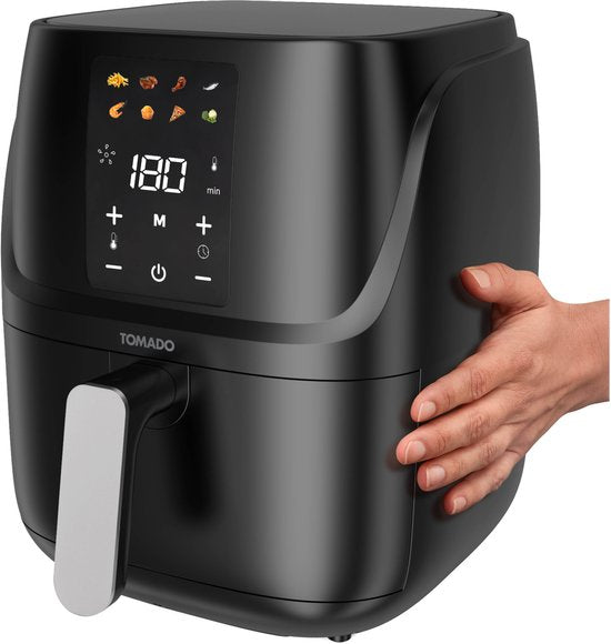 Tomado TAF3010B - Friteuse - Friteuse à air chaud - Capacité 3 litres - Affichage digital - Frites 300g