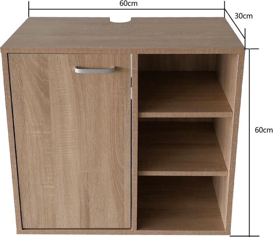 Meuble bas pour lavabo - meubles de salle de bains - marron
