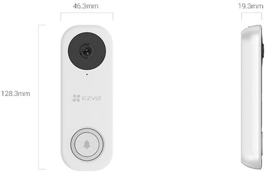 Ezviz DB1 Pro, sonnette vidéo WiFi 5MP