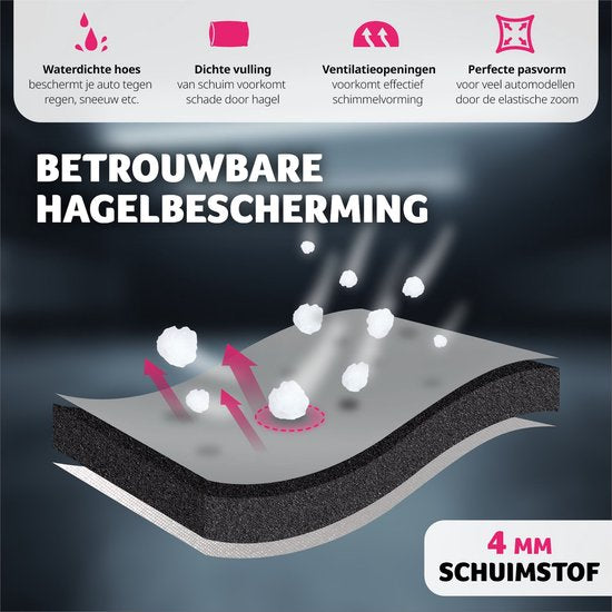 tectake® - Housse de voiture imperméable et respirante - Protection contre la grêle - 431x 165x 120cm - Medium - 405167