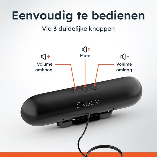 Barre de son PC - Son puissant - Sans fil - Pour les jeux - Party box - Mini Soundbar - Haut-parleur pour PC - 10 watts - Skoov