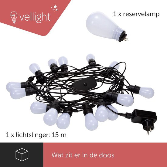 Pendule Vellight Smart LED avec Tuya App, 15 m, blanc chaud à blanc froid, lumière continue