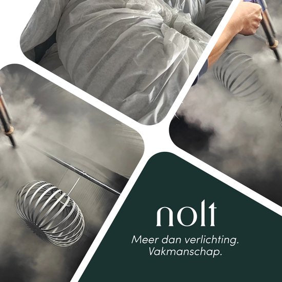 Plafonnier Nolt Beige - Plafonnier E27 Lampe - Industriel - Taupe - ⌀ 40cm