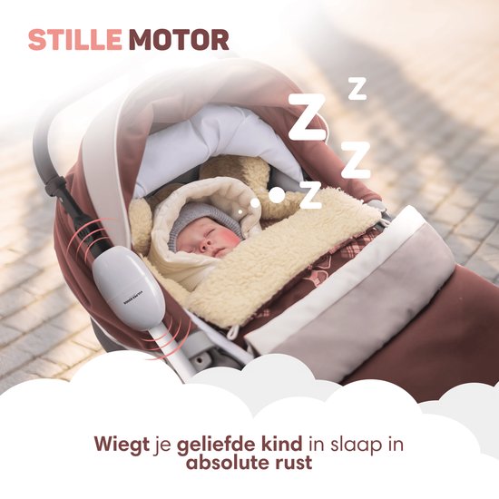 Vulpes Goods® BabyCare - Berceuse pour poussette - Balançoire pour bébé - Berceuse automatique - Sac de transport inclus - Version PRO