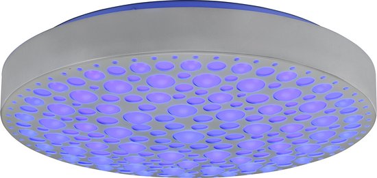 Reality - Lampe de plafond LED - Plafonnier - 22W - Couleur réglable - RGB - Télécommande - Dimmable - Rond - Blanc - Plastique