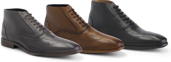 DenBroeck Gold St. Chaussures à lacets semi-top - Homme - Cuir - Marron foncé - Taille 42