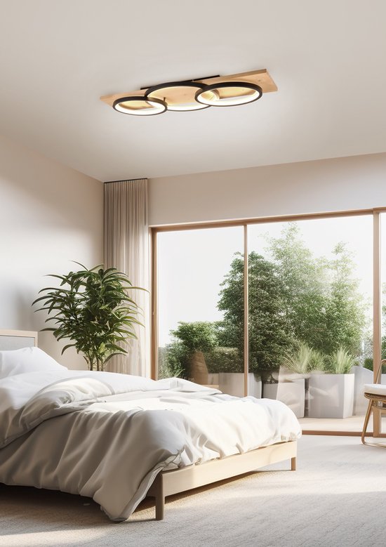 TRIO BARCA - Plafonnier - Noir mat - incl. 1x SMD 40W