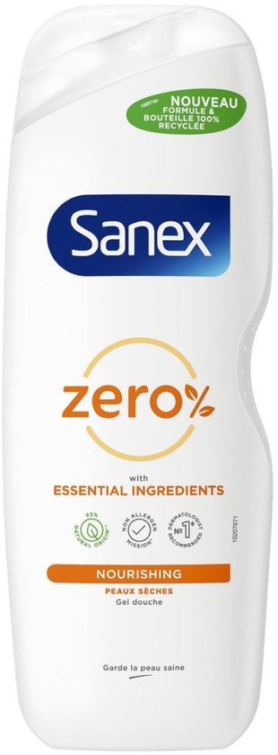 Sanex - Zero% - Nourrissant - Gel douche - 725ml - Peau sèche